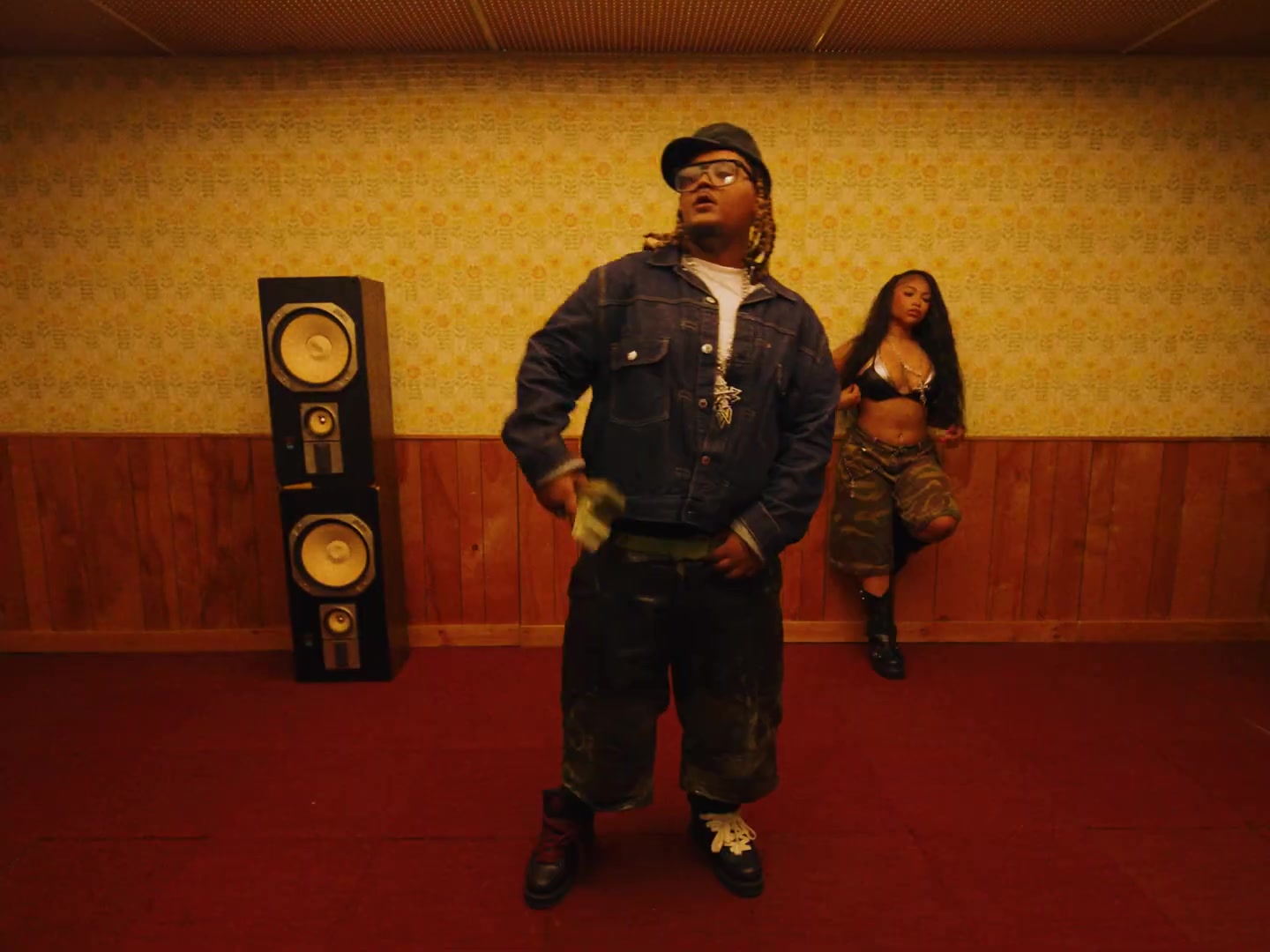 Retro yellow-room film still from Yes Ma’am by Joony